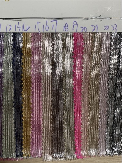 GZ-JP  經編閃光布  幅寬：145CM   克重：180g   成分：滌95% 氨綸5% 細節-4